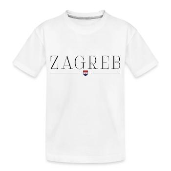 Zagreb, Croatie Style Design T-Shirt - T-shirt bio Premium Enfant - blanc - Devant