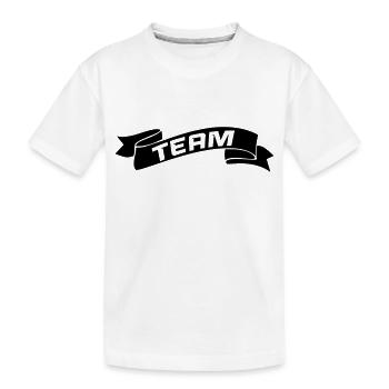 Team - Kinder Premium Bio T-Shirt - Weiß - Vorne