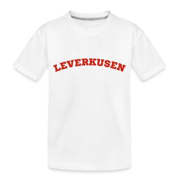 Leverkusen - Kinder Premium Bio T-Shirt - Weiß - Vorne