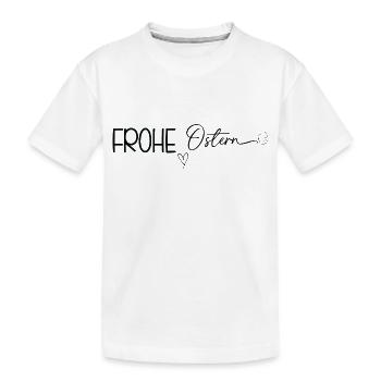 Frohe Ostern ❤️🐰 - Kinder Premium Bio T-Shirt - Weiß - Vorne
