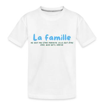 famille - T-shirt bio Premium Enfant - blanc - Devant