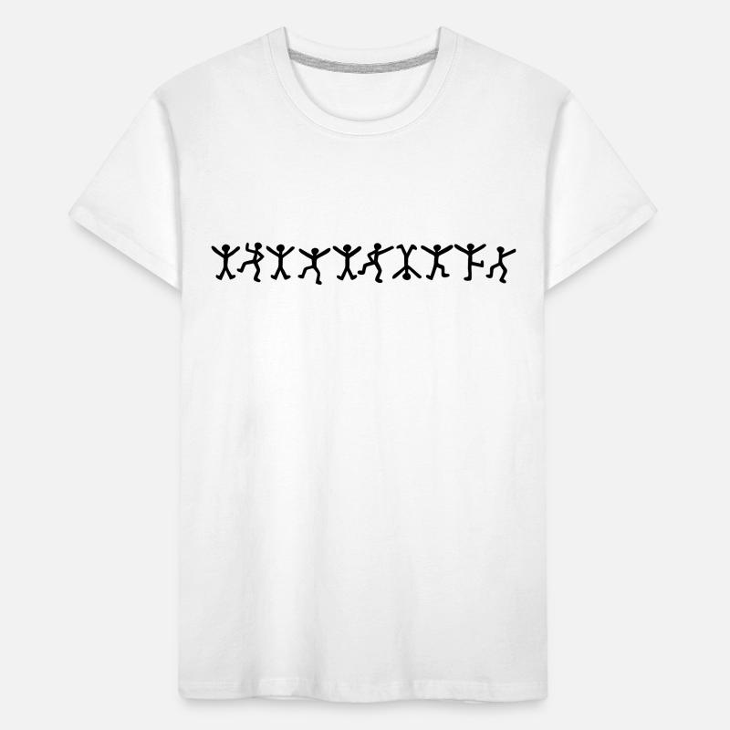 Dancing Men - Elementary Kids' Premium Organic T-Shirt