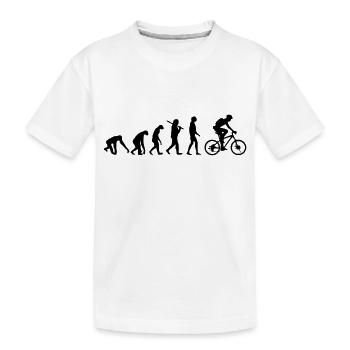ÉVOLUTION DU VÉLO - T-shirt bio Premium Enfant - blanc - Devant
