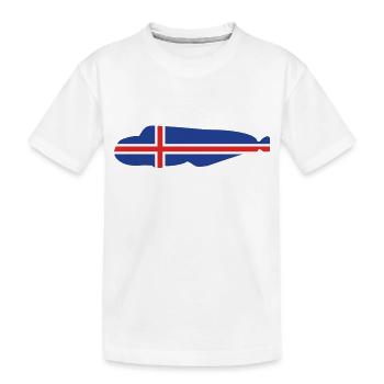 Seewolf_Island_umriss - Kinder Premium Bio T-Shirt - Weiß - Vorne