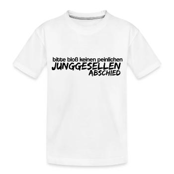 peinlicher Junggesellenabschied - Kinder Premium Bio T-Shirt - Weiß - Vorne