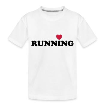 Love running - T-shirt bio Premium Enfant - blanc - Devant