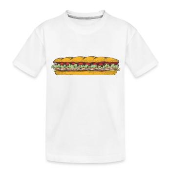 kaese cheese pizza sandwich maus mouse food97 - Kinder Premium Bio T-Shirt - Weiß - Vorne