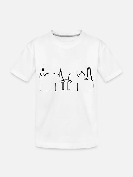 Skyline Aachen - T-shirt bio Premium Enfant - blanc