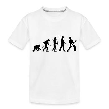 evolution_rocks_032012_f1c - Kids' Premium Organic T-Shirt - white - Front