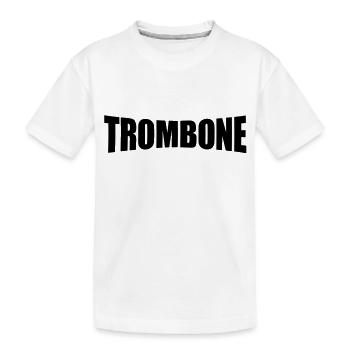 trombone - T-shirt bio Premium Enfant - blanc - Devant