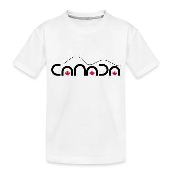 Canada Kanada Ahornblatt - Kinder Premium Bio T-Shirt - Weiß - Vorne