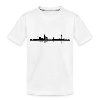 Dusseldorf Skyline - T-shirt bio Premium Enfant - blanc - Devant