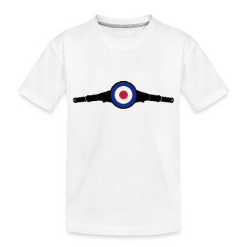 Lenkkopf Target - Kinder Premium Bio T-Shirt - Weiß - Vorne