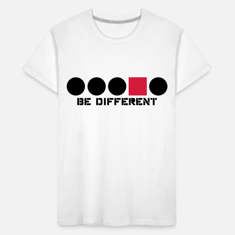 Forme circulaire rectangle Anders bords angulaire T-shirt bio Premium Enfant