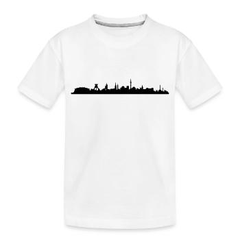 Skyline Gelsenkirchen - Kinder Premium Bio T-Shirt - Weiß - Vorne