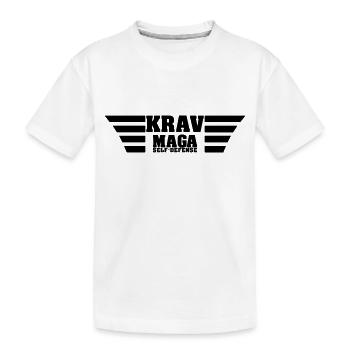 Krav Maga self defense - Kids' Premium Organic T-Shirt - white - Front