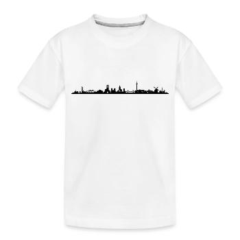 Skyline - Duisburg - Kinder Premium Bio T-Shirt - Weiß - Vorne