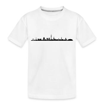 Skyline - Gelsenkirchen - Kinder Premium Bio T-Shirt - Weiß - Vorne