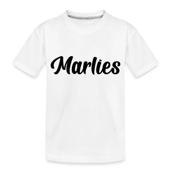 Marlies - Kinder Premium Bio T-Shirt - Weiß - Vorne