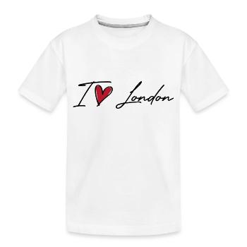 I Love London - Kids' Premium Organic T-Shirt - white - Front