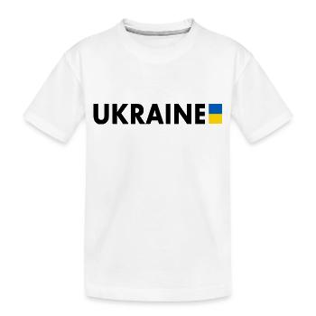 ukraine - Kids' Premium Organic T-Shirt - white - Front
