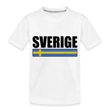 sverige - Kinder Premium Bio T-Shirt - Weiß - Vorne