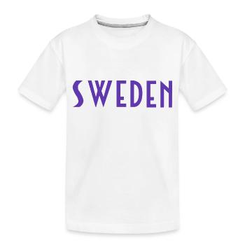 Sweden - Kids' Premium Organic T-Shirt - white - Front