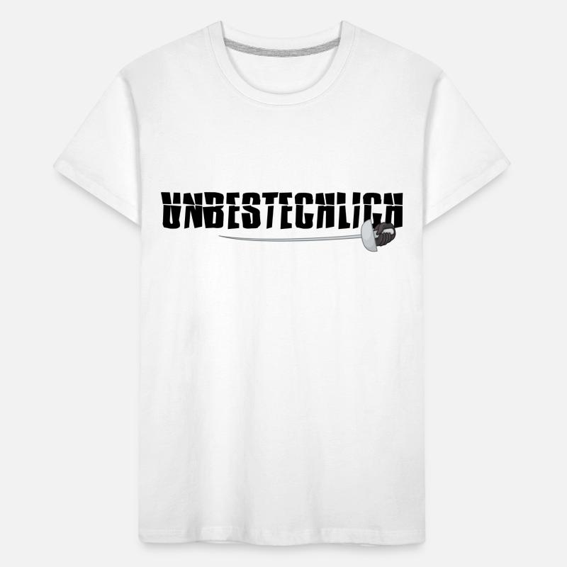 fechter unbestechlich fechter florett Kinder Premium Bio T-Shirt