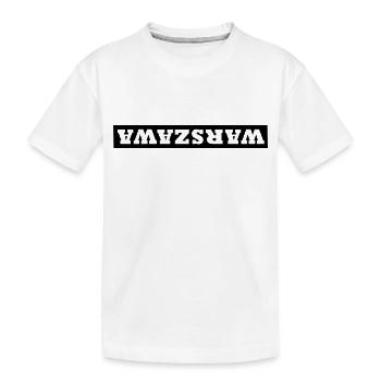 Warschau Fans - Kinder Premium Bio T-Shirt - Weiß - Vorne