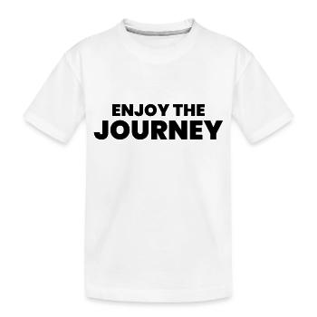 Enjoy the journey - Kids' Premium Organic T-Shirt - white - Front