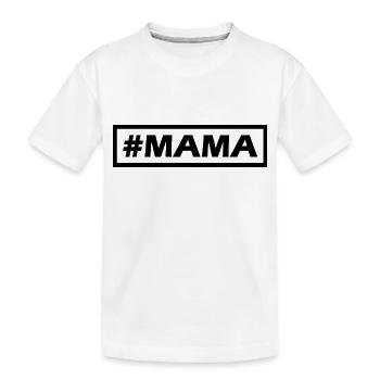 #MAMA simple modern Design - Kinder Premium Bio T-Shirt - Weiß - Vorne