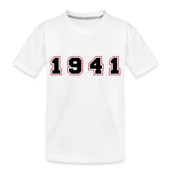 1941 Jahr Zahl - Kinder Premium Bio T-Shirt - Weiß - Vorne