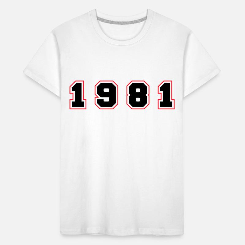 Numéro de l’année 1981 T-shirt bio Premium Enfant