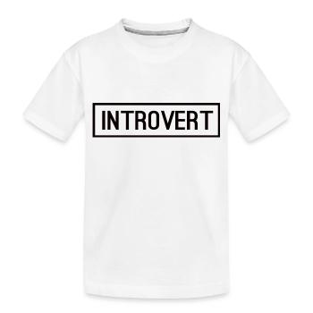 Boîte introvertie noire - T-shirt bio Premium Enfant - blanc - Devant