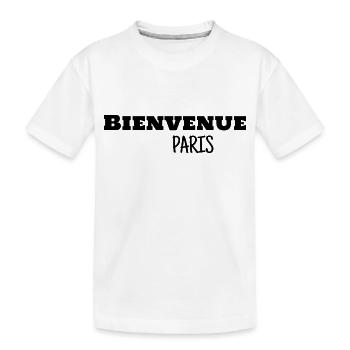 Bienvenue à Paris - T-shirt bio Premium Enfant - blanc - Devant