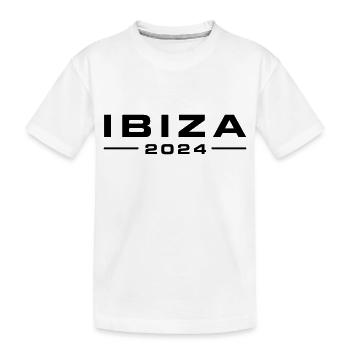 Ibiza 2024 - Kinder Premium Bio T-Shirt - Weiß - Vorne