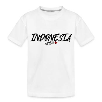 Indonésie 2024 Coeur - T-shirt bio Premium Enfant - blanc - Devant