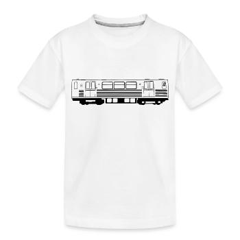 Berliner U-Bahn - Kinder Premium Bio T-Shirt - Weiß - Vorne