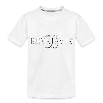Reykjavik, Islande Style Design T-shirt - T-shirt bio Premium Enfant - blanc - Devant