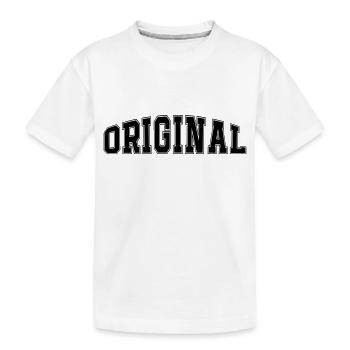 original - Kinder Premium Bio T-Shirt - Weiß - Vorne