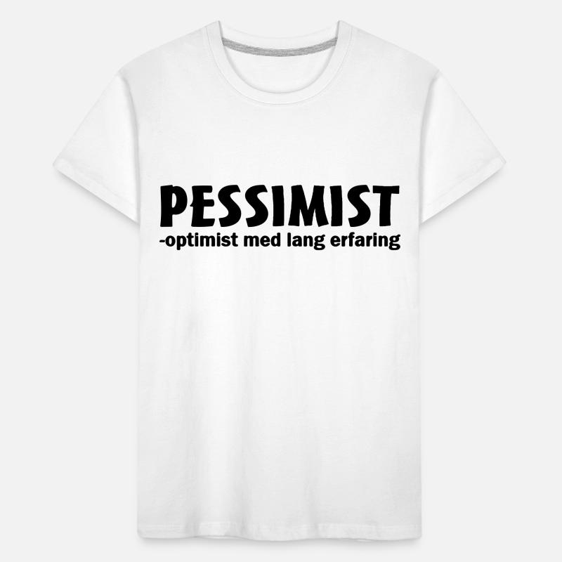 pessimist optimist with long experience Kids' Premium Organic T-Shirt