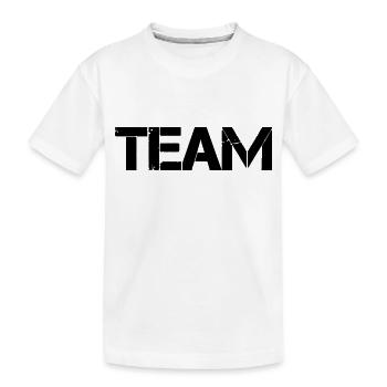 team - Kinder Premium Bio T-Shirt - Weiß - Vorne