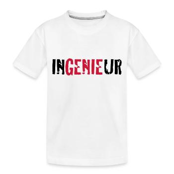 ingenieur - Kinder Premium Bio T-Shirt - Weiß - Vorne