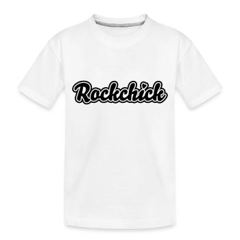 Rockchick - Kinder Premium Bio T-Shirt - Weiß - Vorne