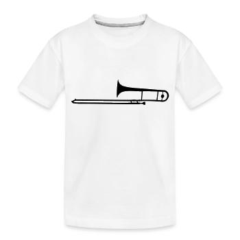 Trombone - T-shirt bio Premium Enfant - blanc - Devant