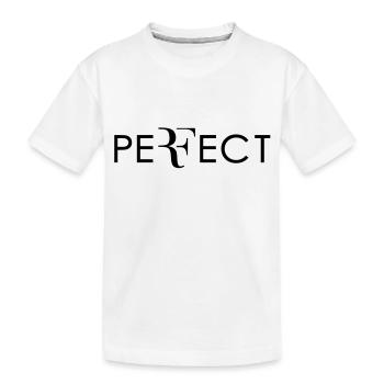Perfect Roger - Kids' Premium Organic T-Shirt - white - Front