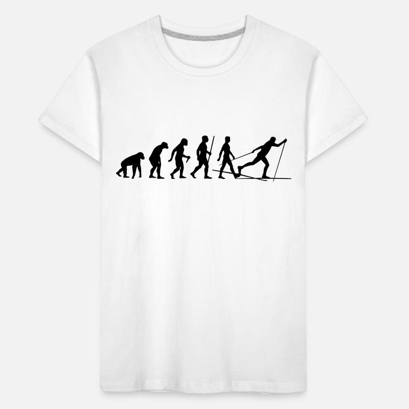 Evolution Langlaufen Kinder Premium Bio T-Shirt