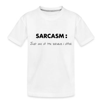 Sarcasm - T-shirt bio Premium Enfant - blanc - Devant