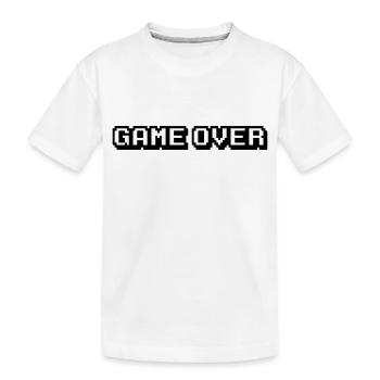Game Over - Kinder Premium Bio T-Shirt - Weiß - Vorne