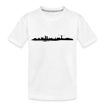Skyline - Rio de Janeiro - Kinder Premium Bio T-Shirt - Weiß - Vorne